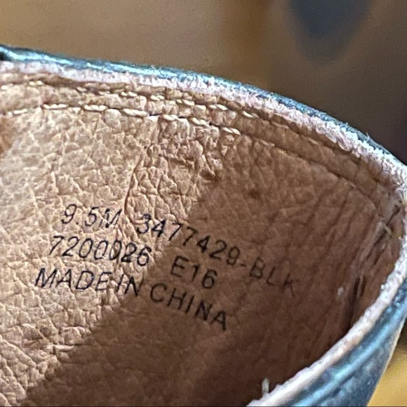 Frye Pull On Ankle Combat Booties Boots Black Leather - Picture 7 of 7